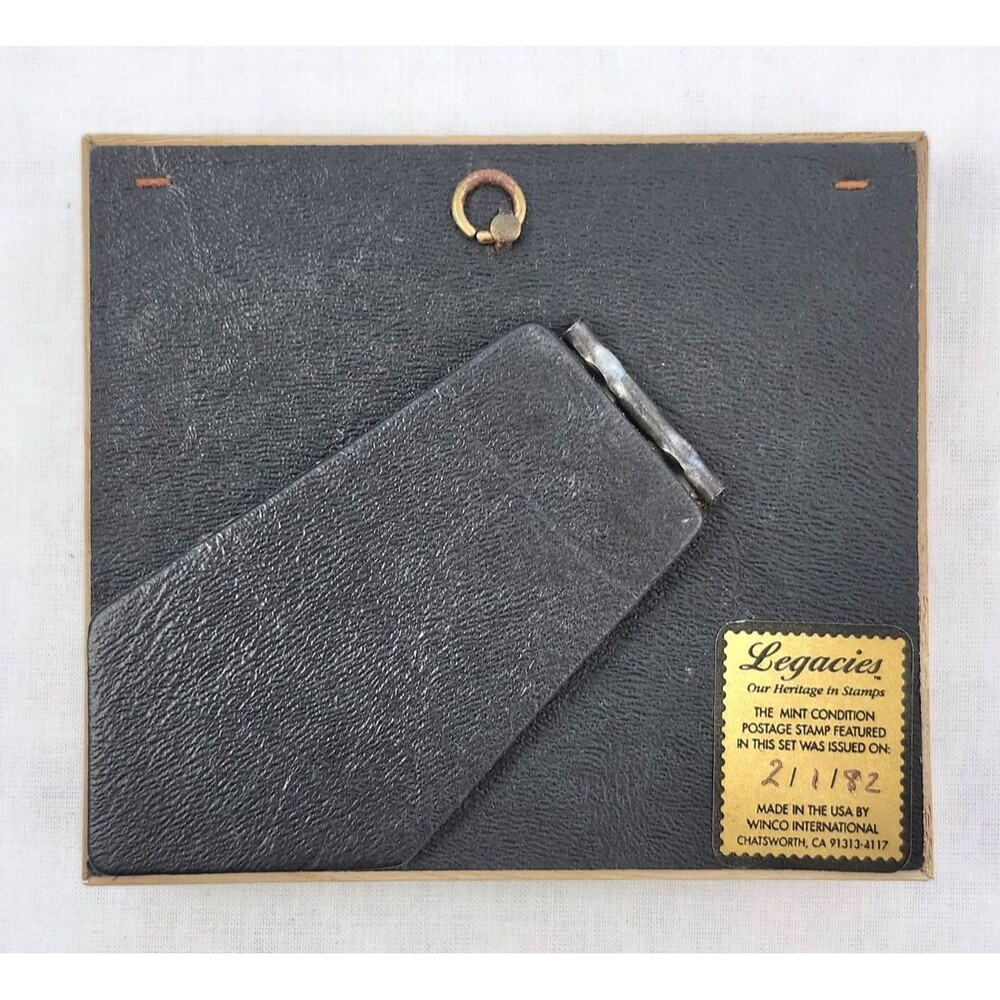 Vintage 1982 Framed Love Stamp Art Winco Legacies Collection Mini Desk Frame - Picture 2 of 6
